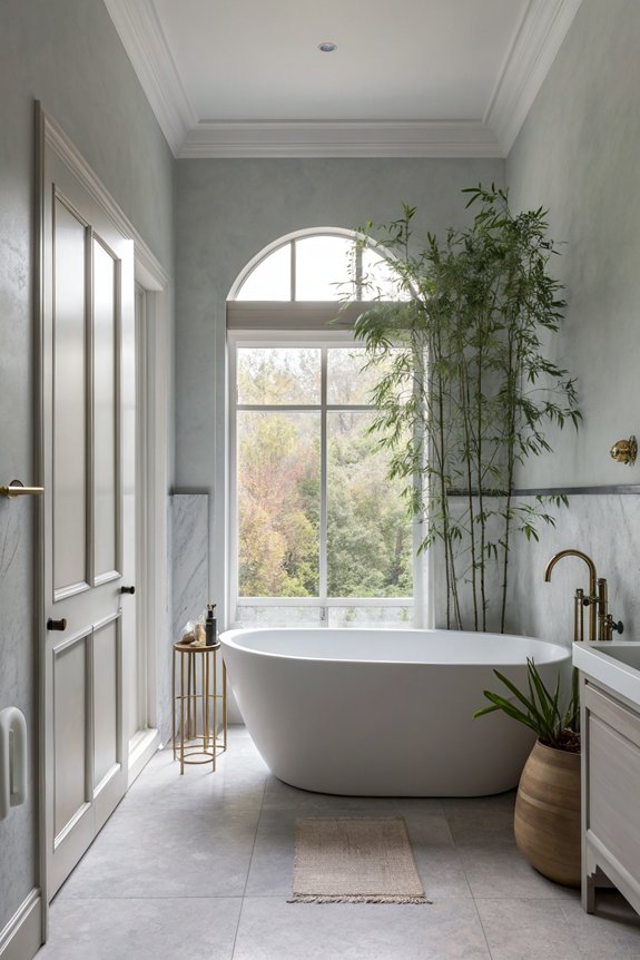 neutral palette with accents