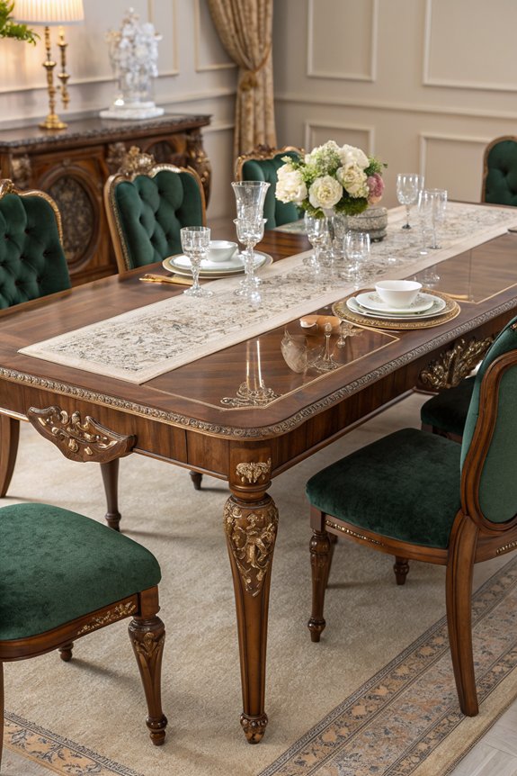nostalgic vintage dining tables