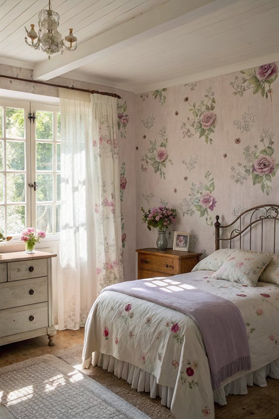 nostalgic vintage floral decor