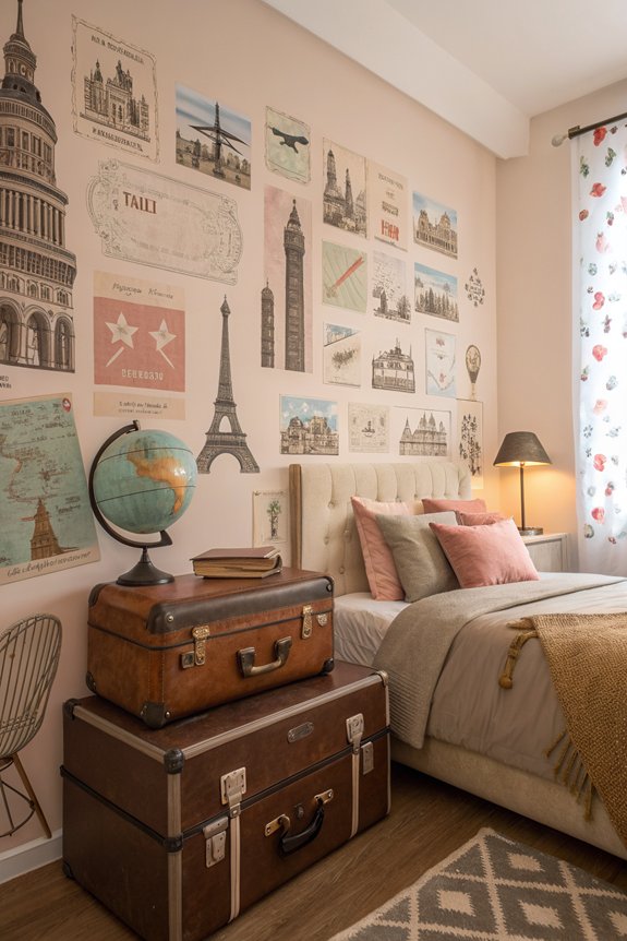 nostalgic vintage travel decor