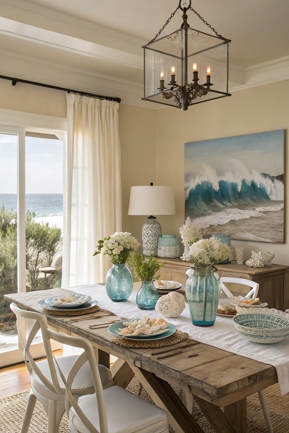 ocean inspired dining room decor