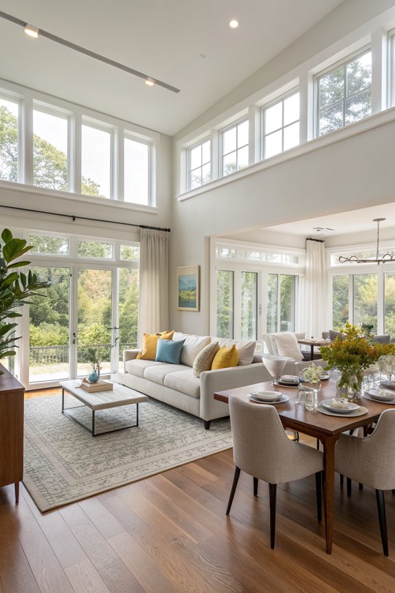 open inviting versatile spaces