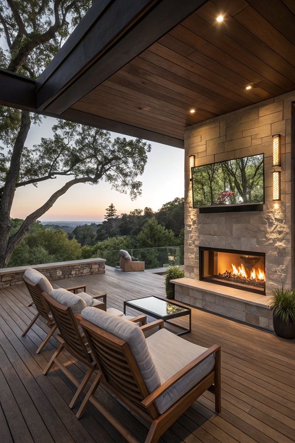 optimal outdoor tv placement