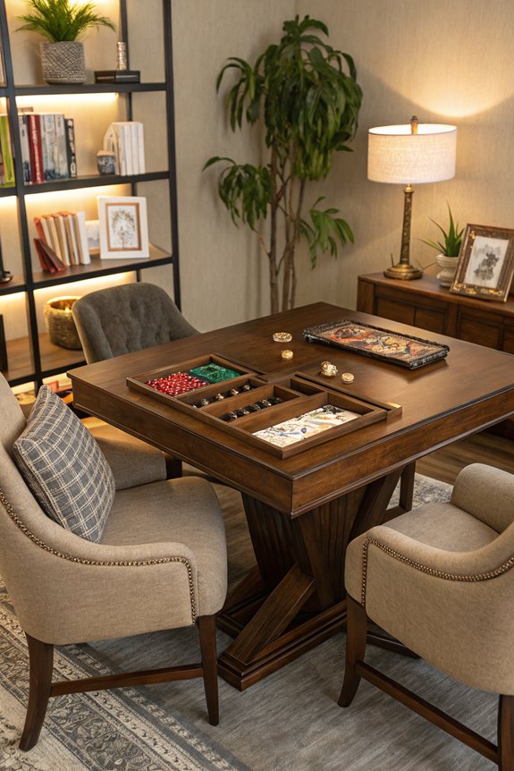 organized game table tips