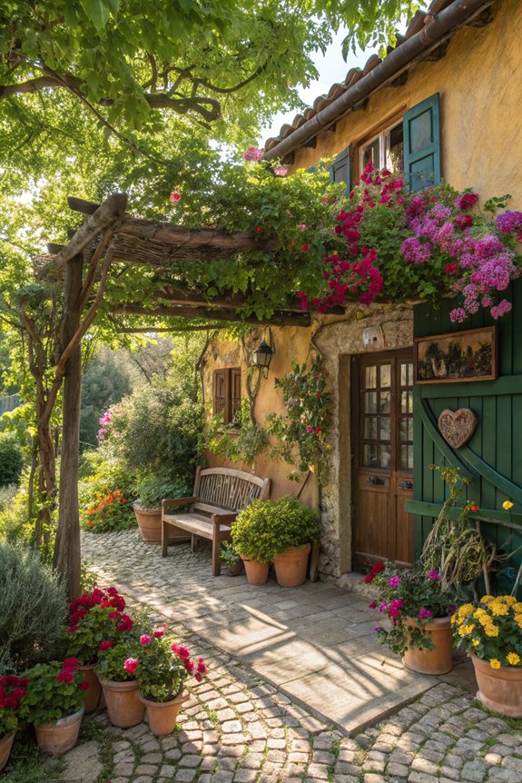 outdoor art gallery setup