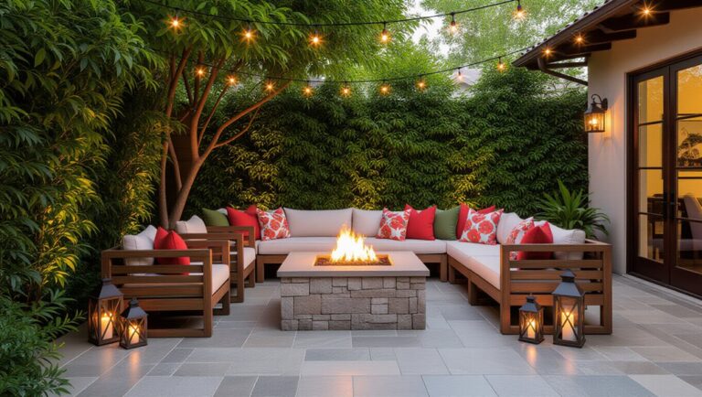 outdoor patio fire pit ideas