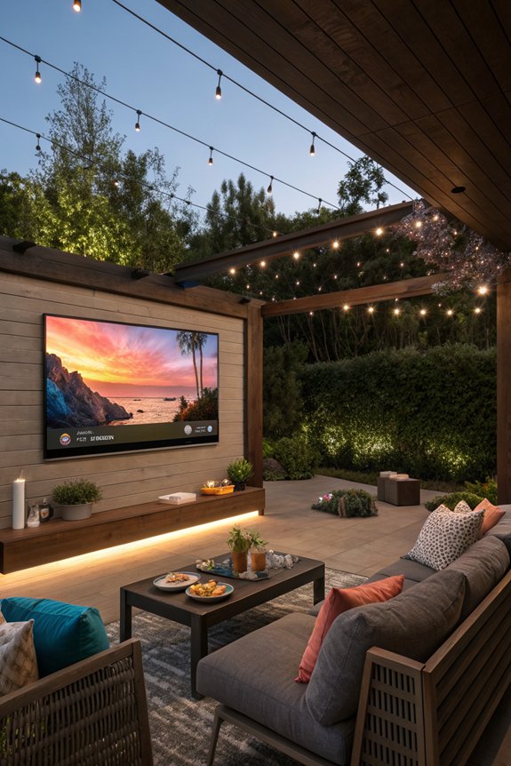 outdoor tv anti glare technology