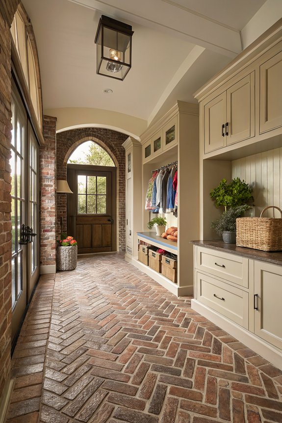 patterned brick floor designs