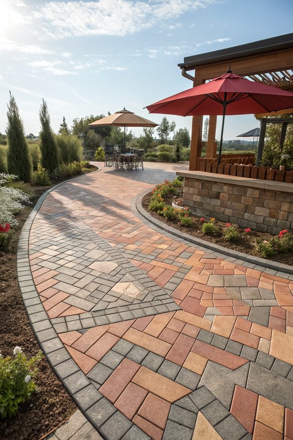 paver borders for outdoor definition