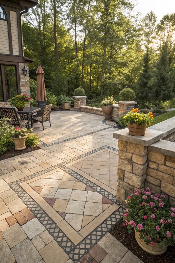paver tiles or natural stone