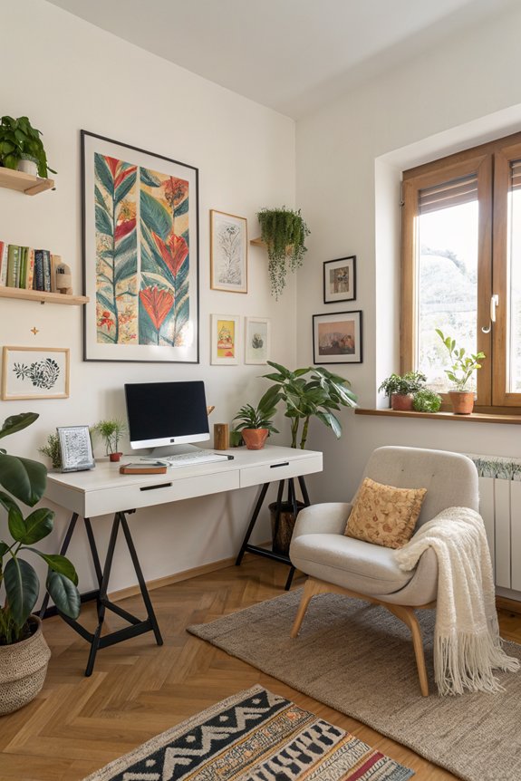 personal touches enhance workspace