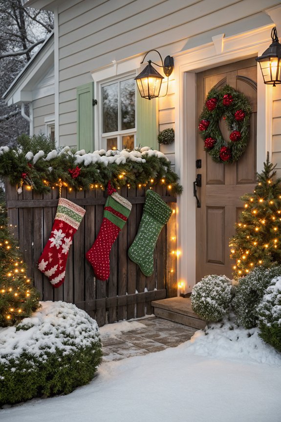 personalized festive garden decorations