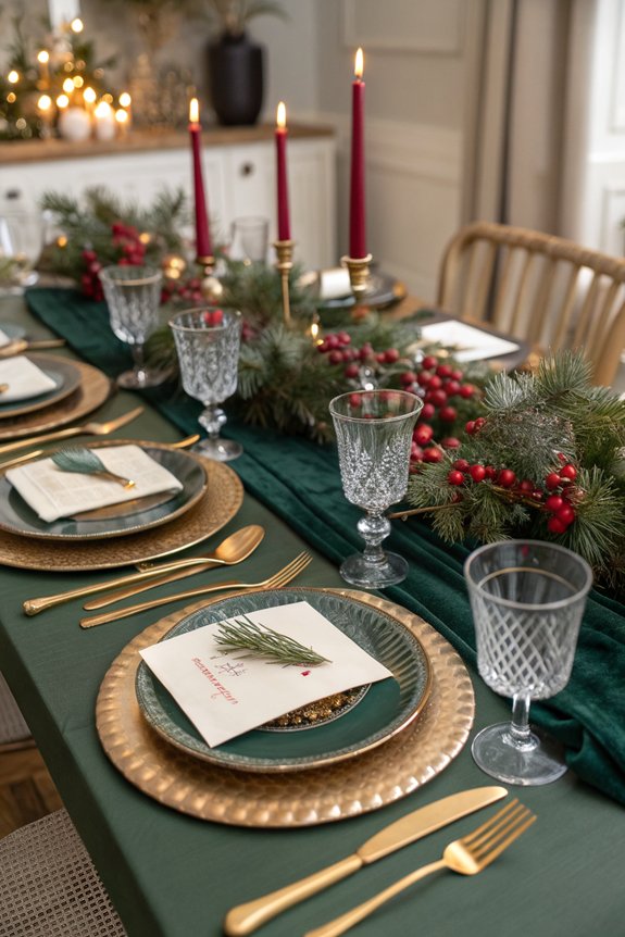 personalized holiday place cards