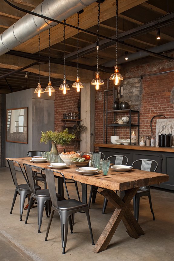 personalized industrial dining decor