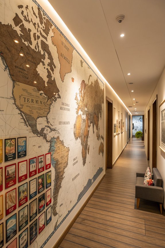 personalized travel showcase map