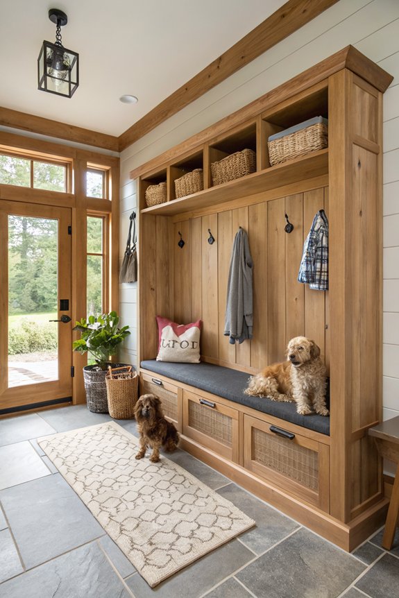 pet friendly mudroom design