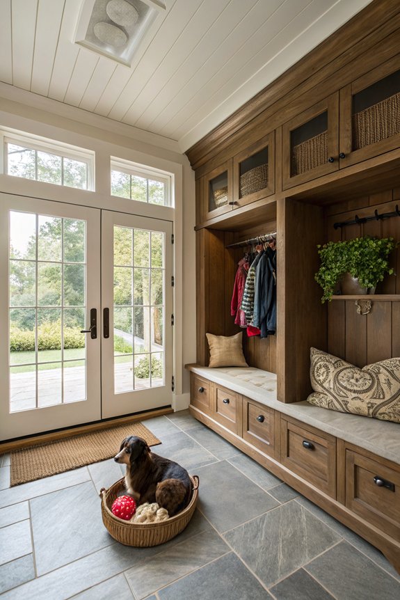 pet friendly mudroom design