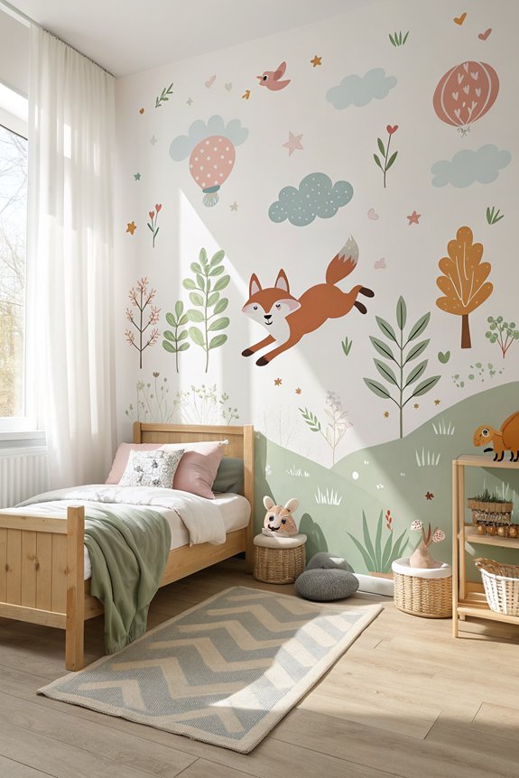 playful animal wall art