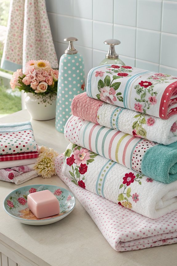 playful towel pattern combinations