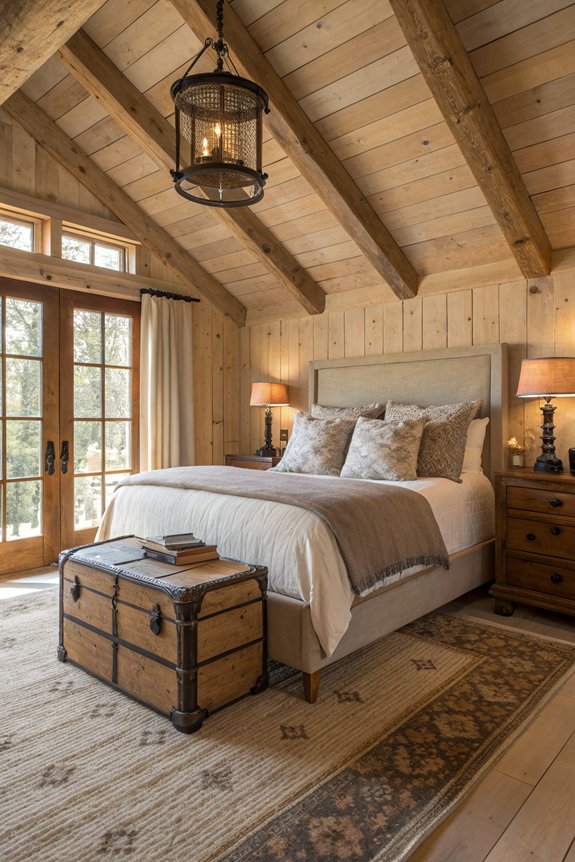 reclaimed wood adds warmth