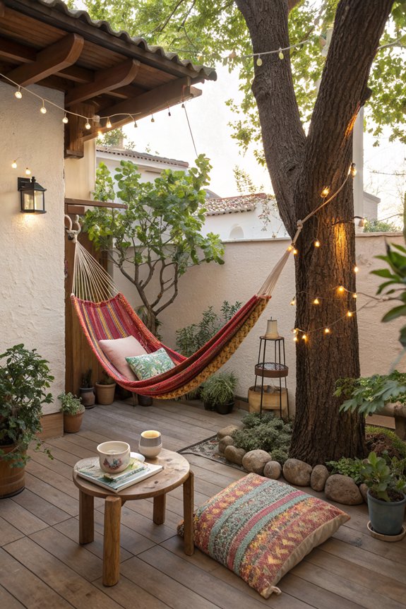 relaxing hammock with comforts