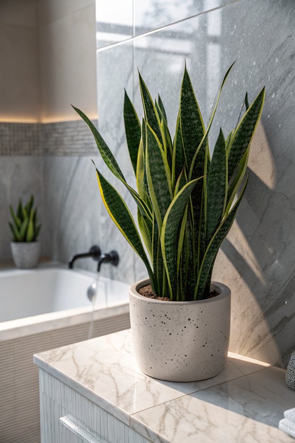 resilient low light bathroom plant