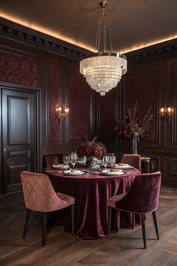 rich textures enhance dining