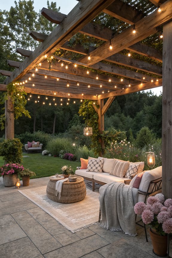 rustic beams create warmth