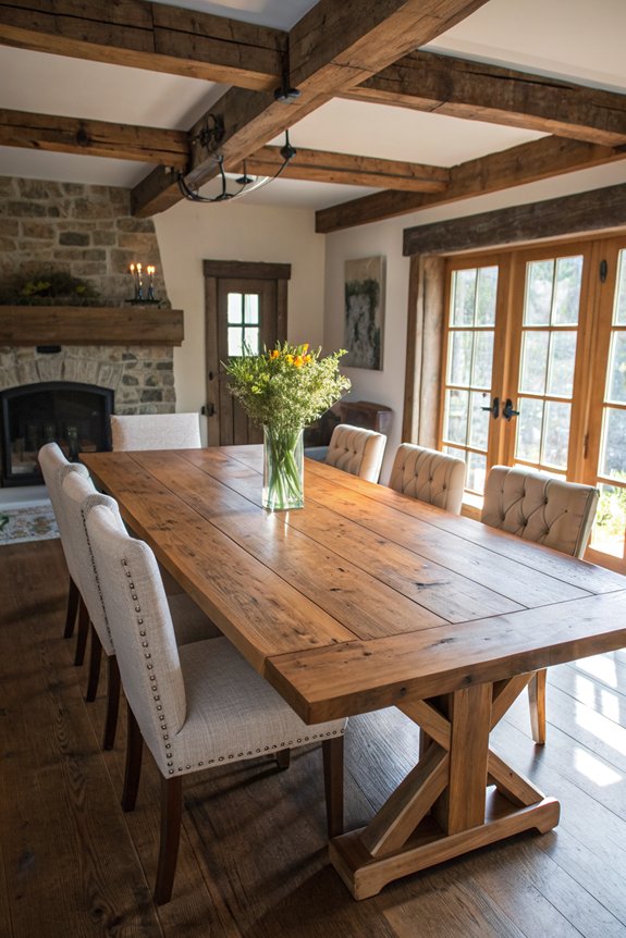 rustic charm for dining