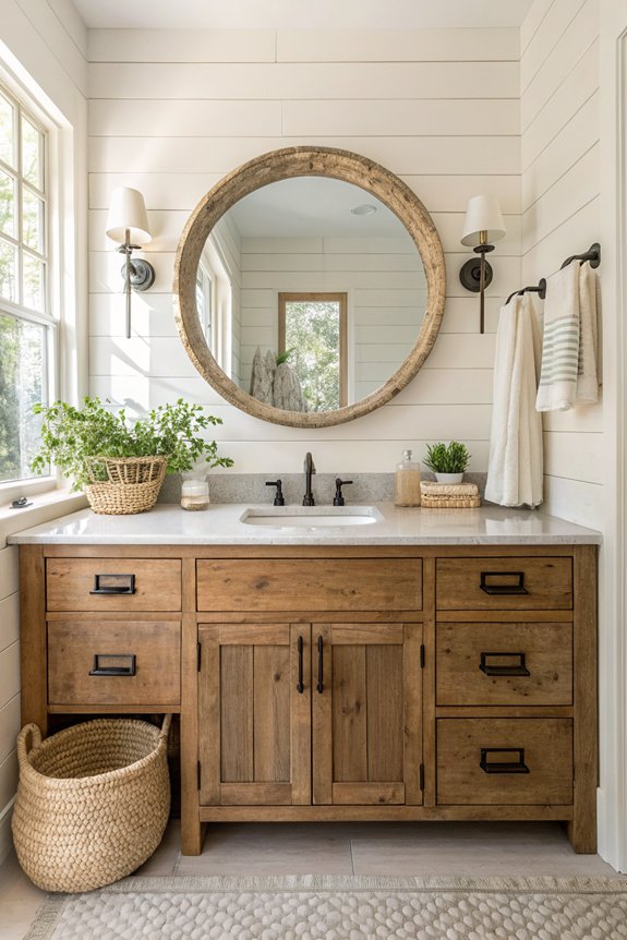 rustic farmhouse bathroom decor