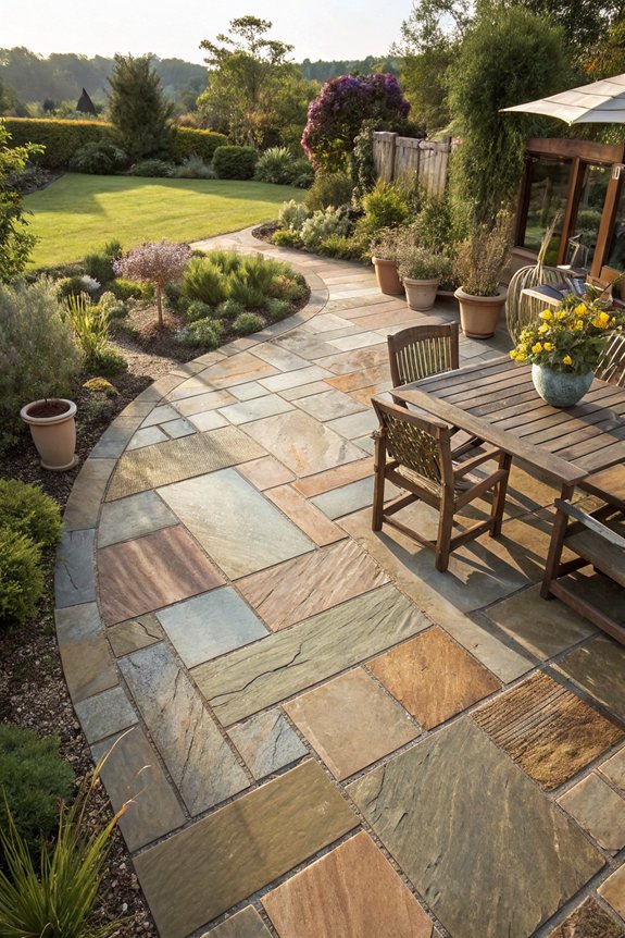 rustic natural stone pavers