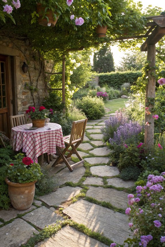 rustic stone pathway charm