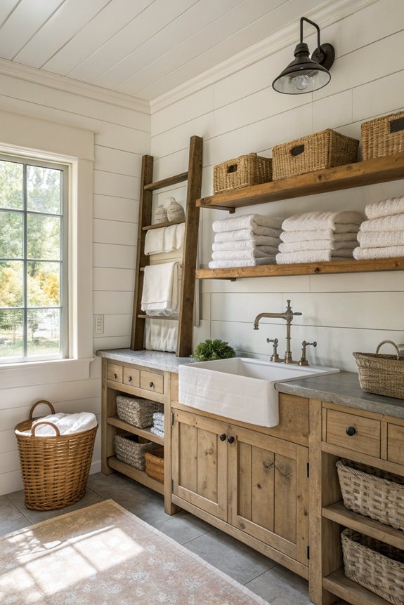 rustic wood enhances coziness