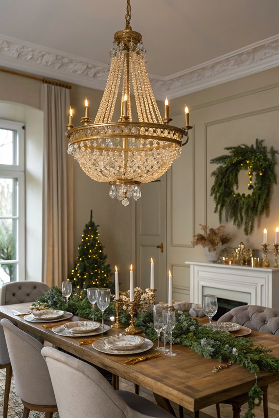 seasonal chandelier decoration ideas