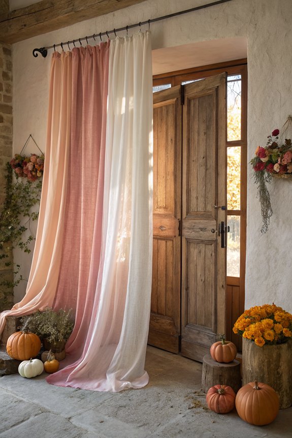 seasonal curtain fabric swaps