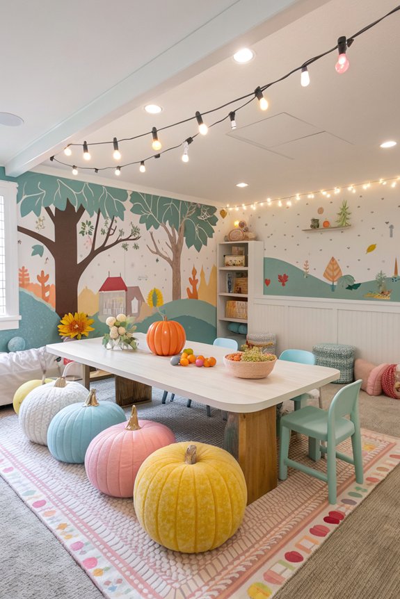 seasonal decor for playroom