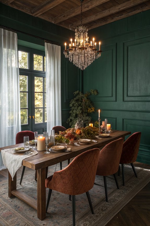 seasonal dining room transformation