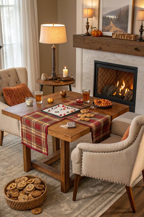 seasonal festive game table