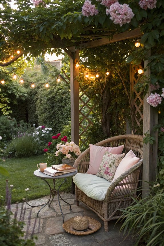 secret seating in garden