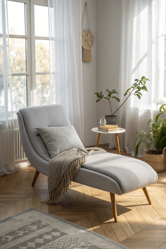 serene minimalist lounge chairs