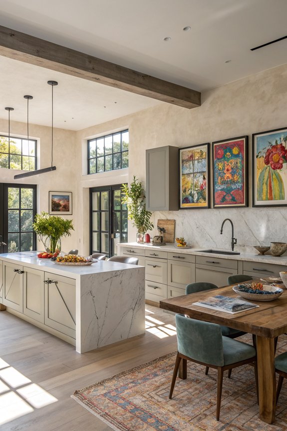 showcase art and collections