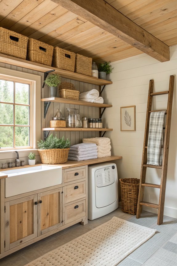 showcase decor with shelving