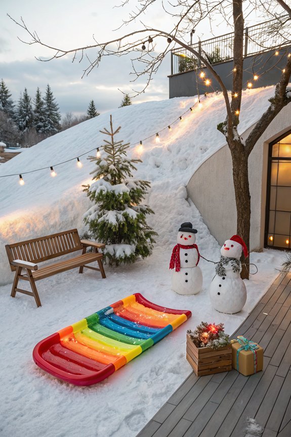 sledding fun for kids