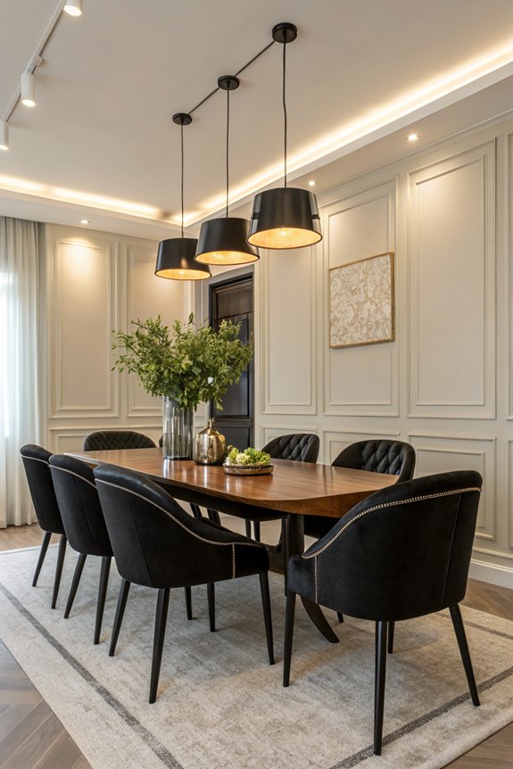 sleek contemporary dining chairs