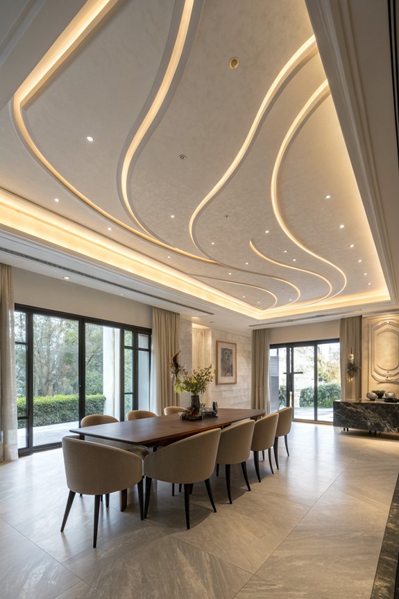sleek minimalist ceiling designs