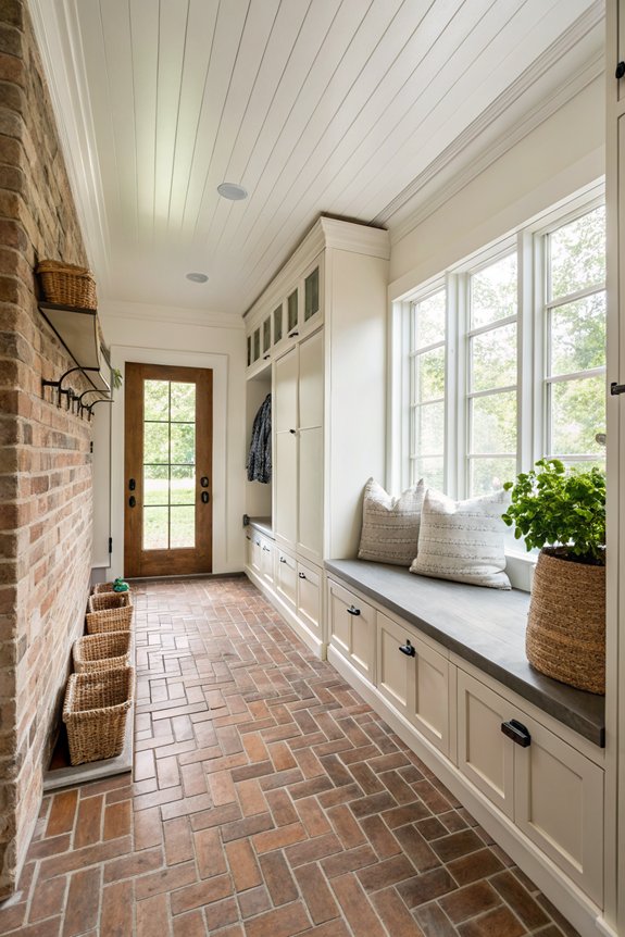 sleek modern polished brick