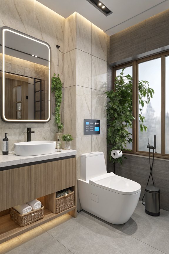 smart bathroom technology integration