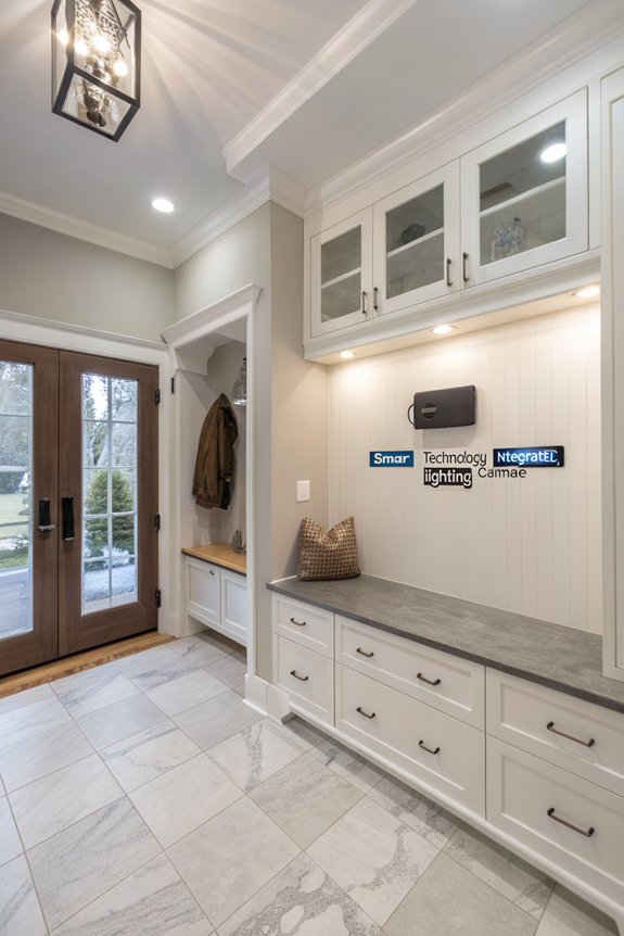 smart mudroom technology integration