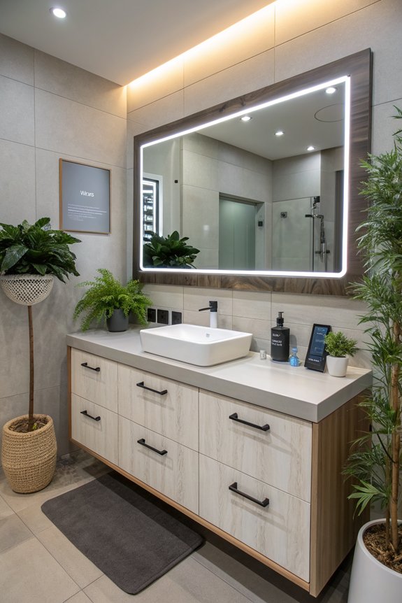 smart tech bathroom enhancements