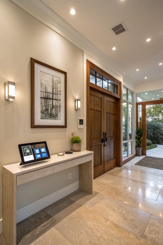 smart technology enhances entryway